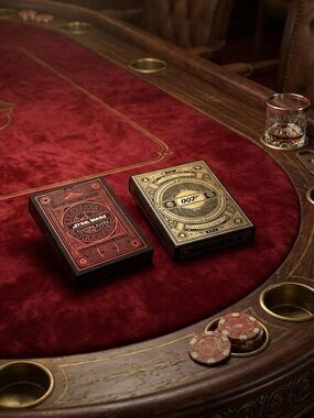 Theory11 Premium Playing Cards Deck Set - 007 James Bond Gold | Star Wars Red